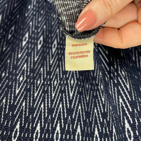 Anthropologie Aryeh Stretch Black Sheath Dress Geometric Pattern ¾ Sleeve Medium - Picture 12 of 14